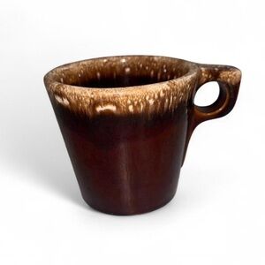 Hull Pottery Brown Drip Glaze Coffee Mug
